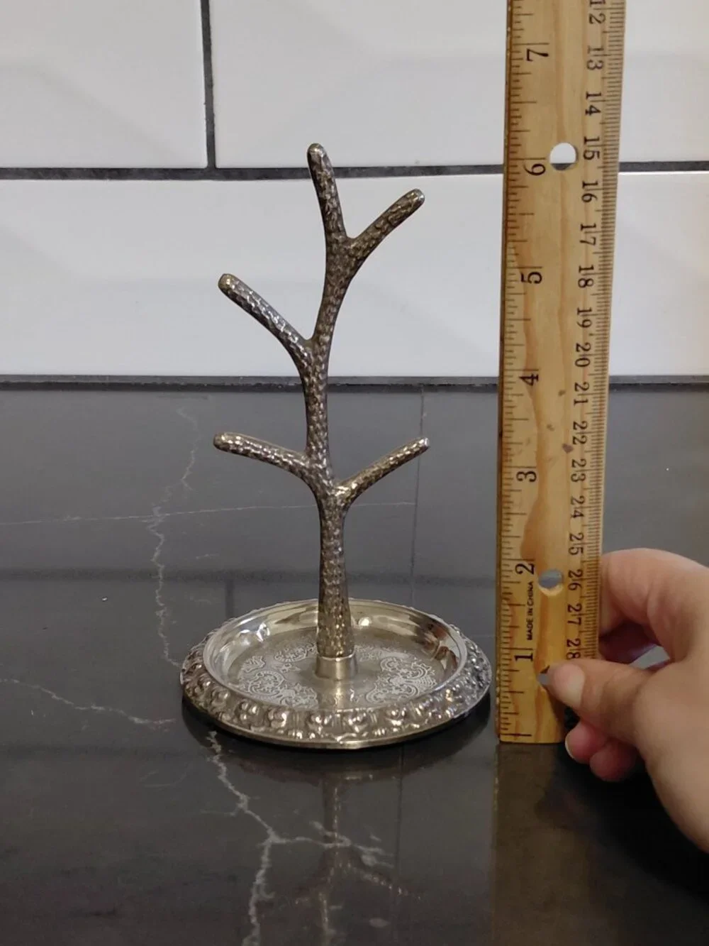 Vintage Silver Tree Jewelry Organizer